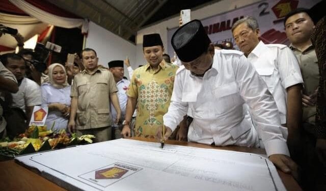 Prabowo Resmikan Kantor DPD Gerindra di Banten