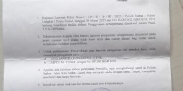 Laporan Hartati Tujuh Bulan Mandek di Polsek Stabat