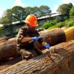 Kayu Oak yang siap diproduksi