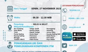 Pemdam PLN sementara ULP Stabat