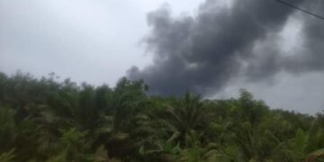 dapur minyak ilegal terbakar