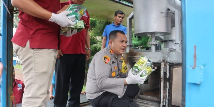 Pemusnahan narkoba Polres Langkat1