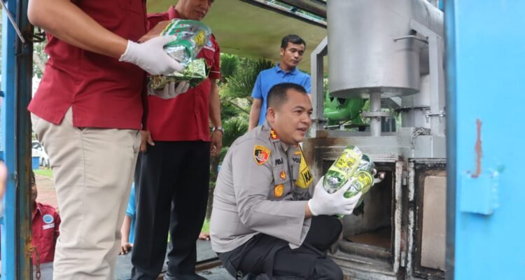 Pemusnahan narkoba Polres Langkat1