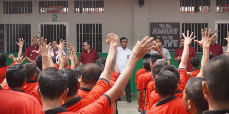 Evaluasi PZI, Kakanwil Kemenkumham Sumut Berkunjung ke LPN Kelas IIA Langkat