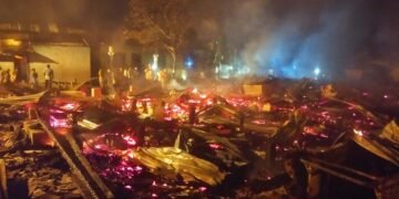 Rumah Jompo di Kampung Tarekat Naqsyabandiyah Babussalam Ludes Terbakar