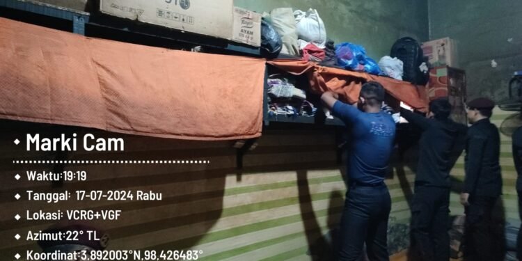 Cegah Gangguan Kamtib dan HALINAR, Rutan Kelas IIB Tanjung Pura Kanwil Kemenkumham Sumut Gelar Razia