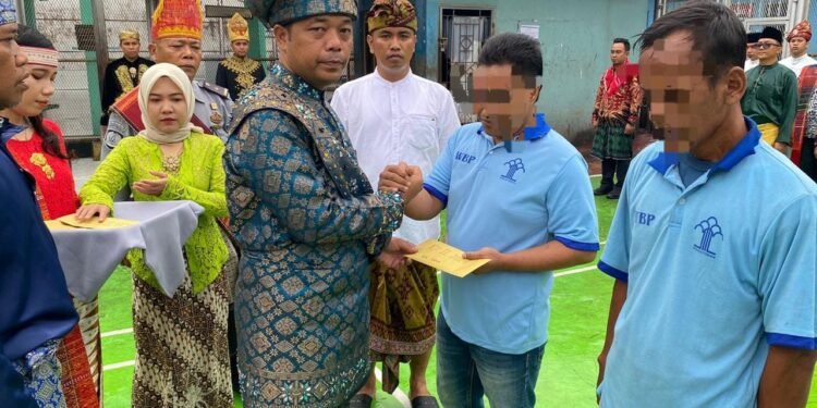 Rutan Kelas IIB Tanjung Pura Kanwil Kemenkumham Sumut Gelar Upacara HUT RI Ke-79
