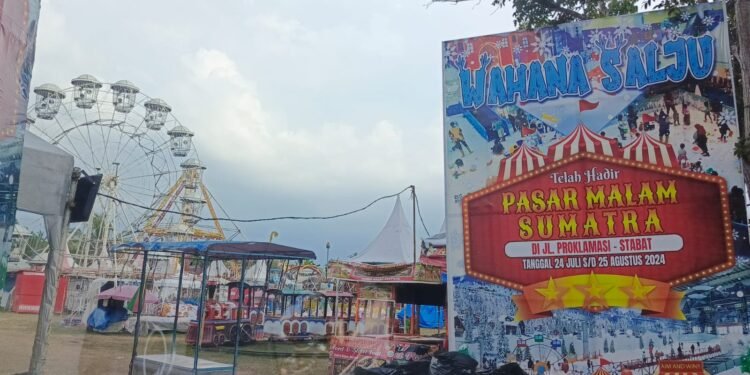 Listrik Pasar Malam Stabat Bermasalah, Perangkat Elektronik Warga Rusak