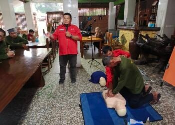 PMI Binjai Latih Warga Desa Tanjung Ibus Tehnik Bantuan Hidup Dasar