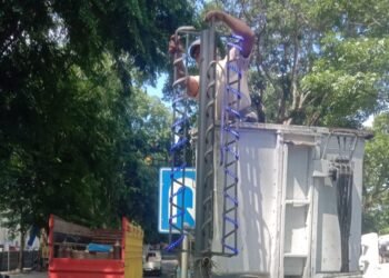 Lampu Hias di Stabat Padam, Kadishub: Banyak Kabel Putus Dipotong
