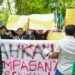 Kondusif, Driver Ojol dan Mahasiswa Warnai Demo di DPRD Langkat