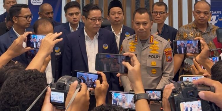 Ricky Anthony Apresiasi Silaturrahmi Kapolrestabes Medan ke Ketua DPW Nasdem