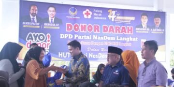 Ricky Anthony Buktikan Politik Kemanusiaan Lewat Donor Darah dan Bakti Sosial di Langkat